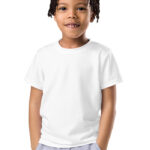 Kids Crew Neck T-Shirt (All-Over Print) (Black Stitch)