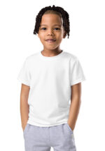 Kids Crew Neck T-Shirt (All-Over Print) (White Stitch) - Image 7