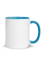 White Ceramic Mug with Color Inside - Image 4
