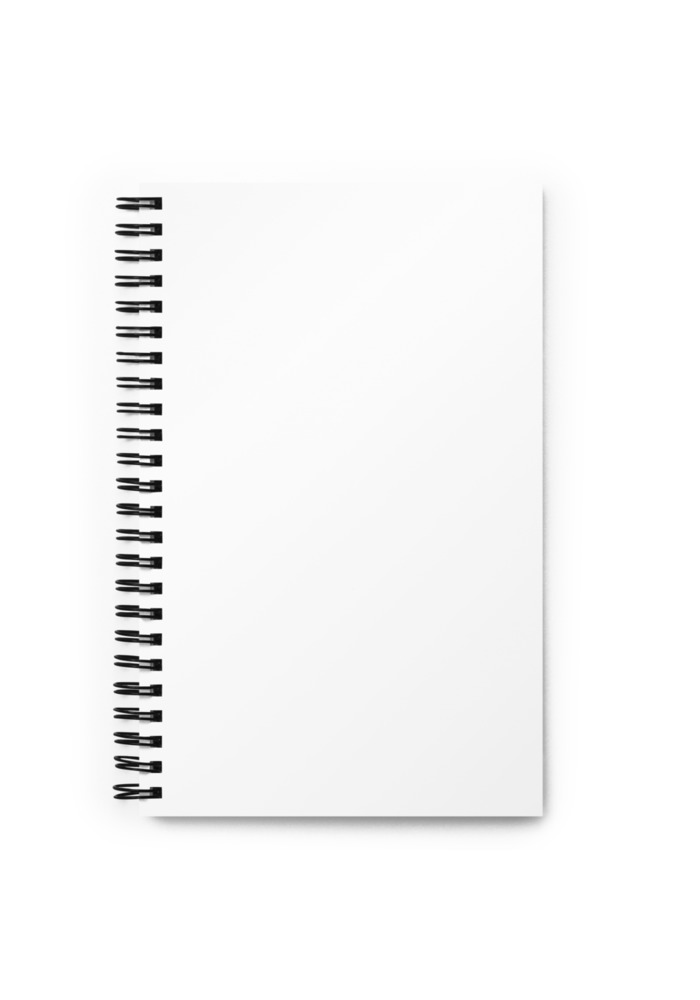 474 Spiral Notebook | White w/Black Spiral - Image 1