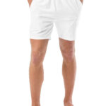 Men's Swim Trunks (All-Over Print) (White Stitch)