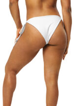 Women's String Bikini Bottom (All-Over Print) (White Stitch) - Image 9