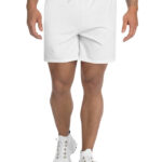 Men's Athletic Long Shorts (All-Over Print) (White Stitch)