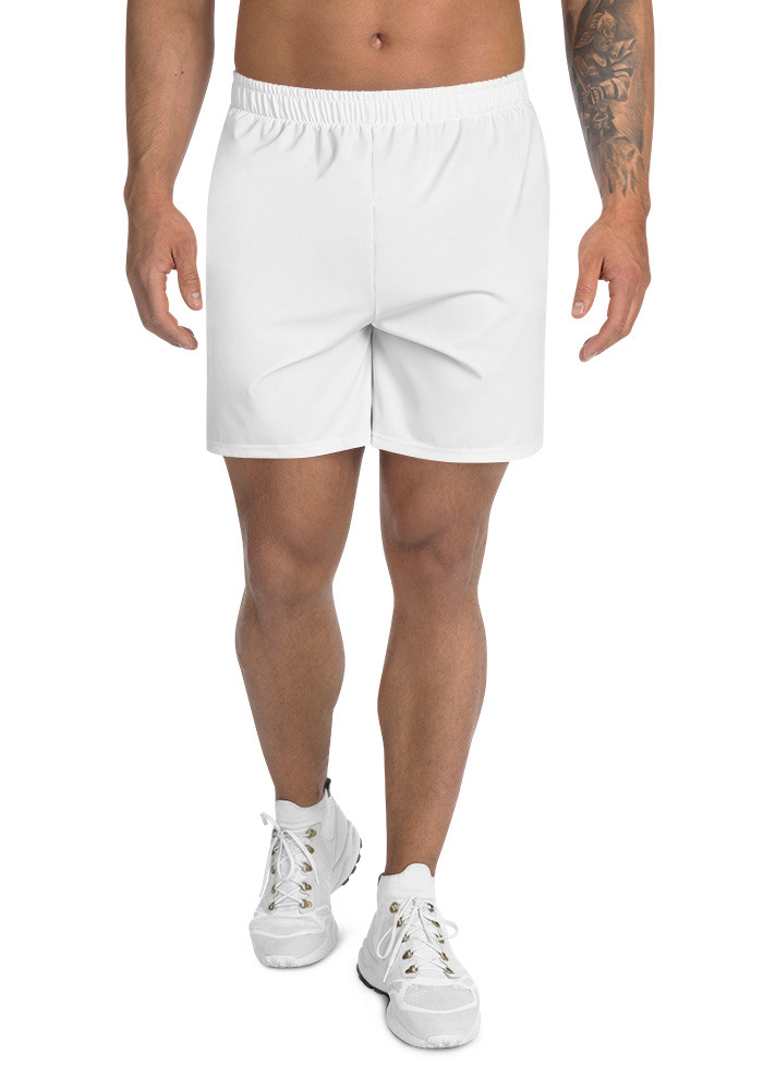 332 Men's Athletic Long Shorts (All-Over Print) (Black Stitch) - Image 1