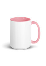 White Ceramic Mug with Color Inside - Image 14