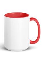 White Ceramic Mug with Color Inside - Image 16