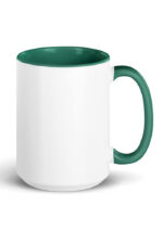 White Ceramic Mug with Color Inside - Image 9