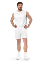 Men's Mesh Shorts (All-Over Print) (White Stitch) - Image 6