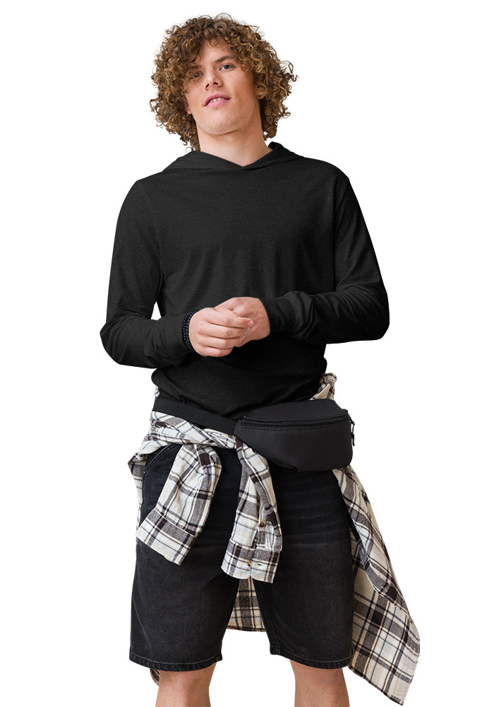 688 Unisex Hooded Long Sleeve Tee | Bella + Canvas - 3512 - Image 1