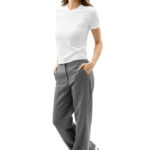 Women’s Cotton Crew Neck T-Shirt (All-Over Print) (White Stitch)