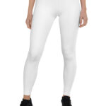 Women's Leggings (All-Over Print) (White Stitch)