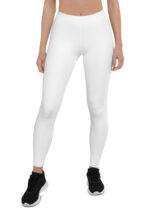 Women's Leggings (All-Over Print) (Black Stitch) - Image 2