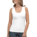 Women's Tank Top (All-Over Print) (Black Stitch)