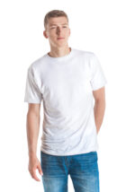 Men's Crew Neck T-Shirt (All-Over Print) (White Stitch) - Image 5