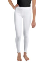 Youth Girl's Leggings (All-Over Print) (White Stitch) - Image 5