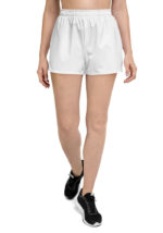 Women's Athletic Shorts (All-Over Print) (White Stitch) - Image 3