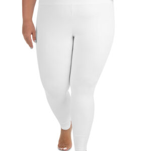Women's Plus Size Leggings (All-Over Print) (Black Stitch)